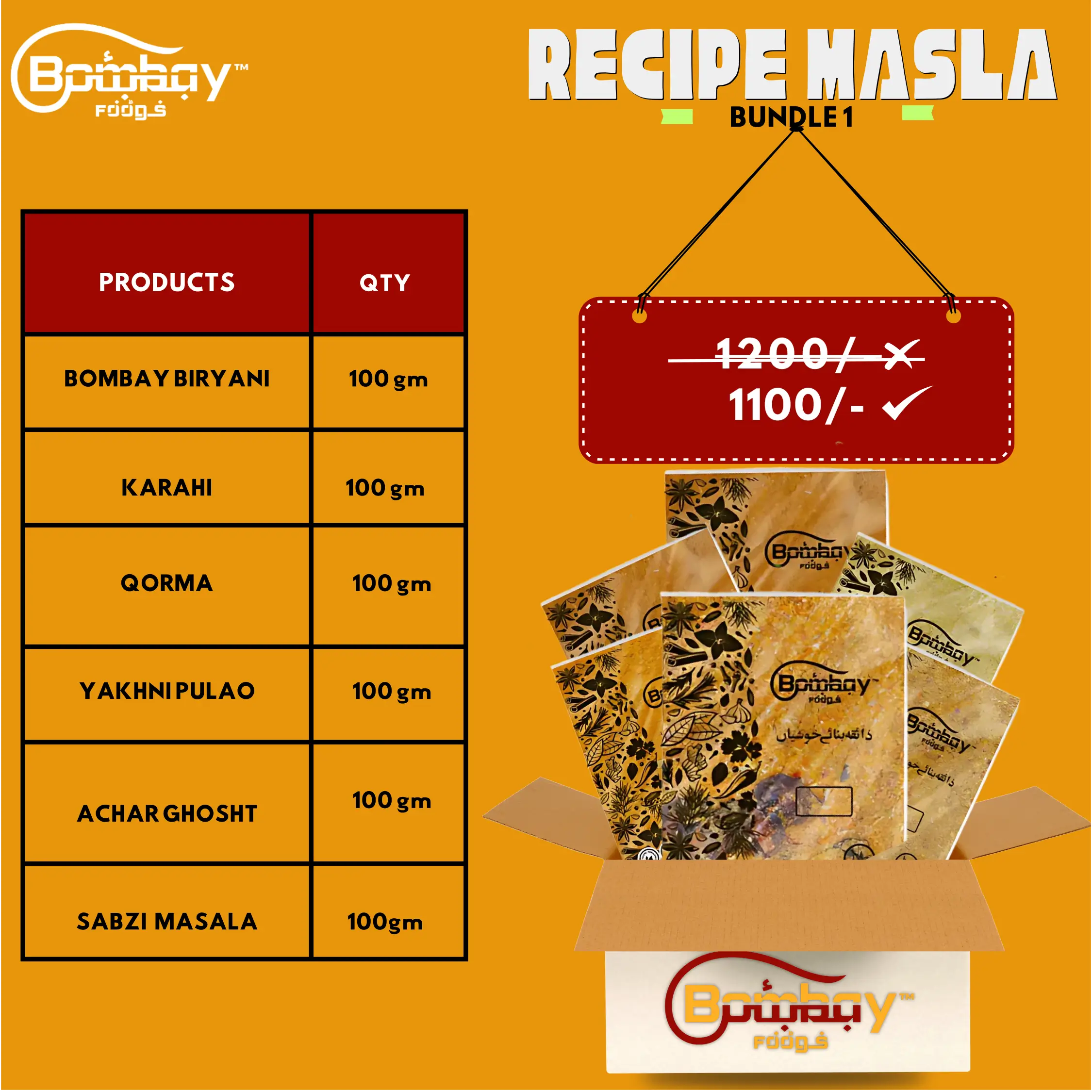 Recipe Masala Bundle 1